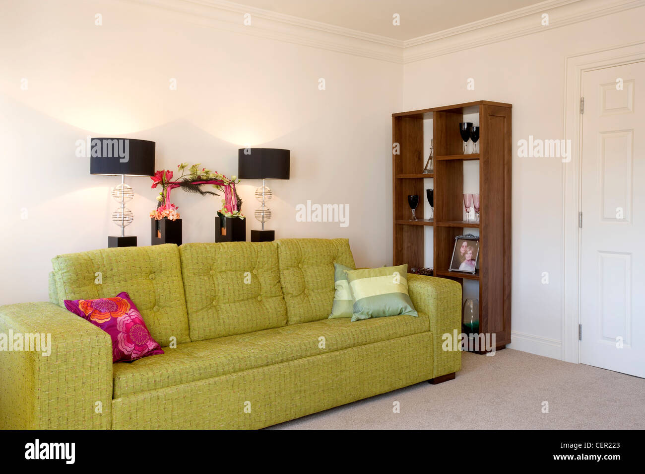 UK modern housing estate showroom Stock Photo