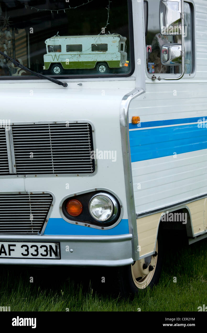 Motorhomes on display taking place at one of Europe's biggest SUV shows at Stratford upon Avon racecourse. Stock Photo