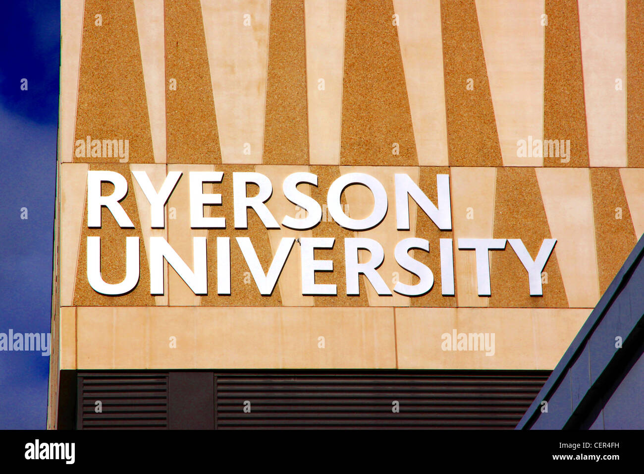 Ryerson University Sign Stock Photo