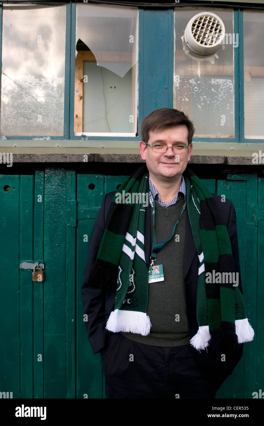Businessman James Brent at Plymouth Argyle FC Stock Photo