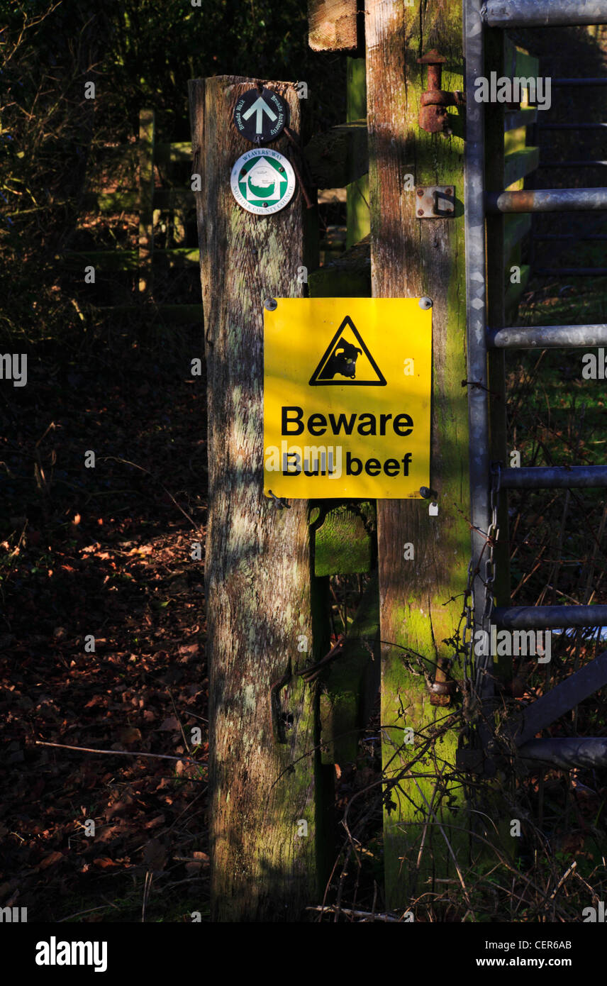 Beware of bulls hi-res stock photography and images - Alamy