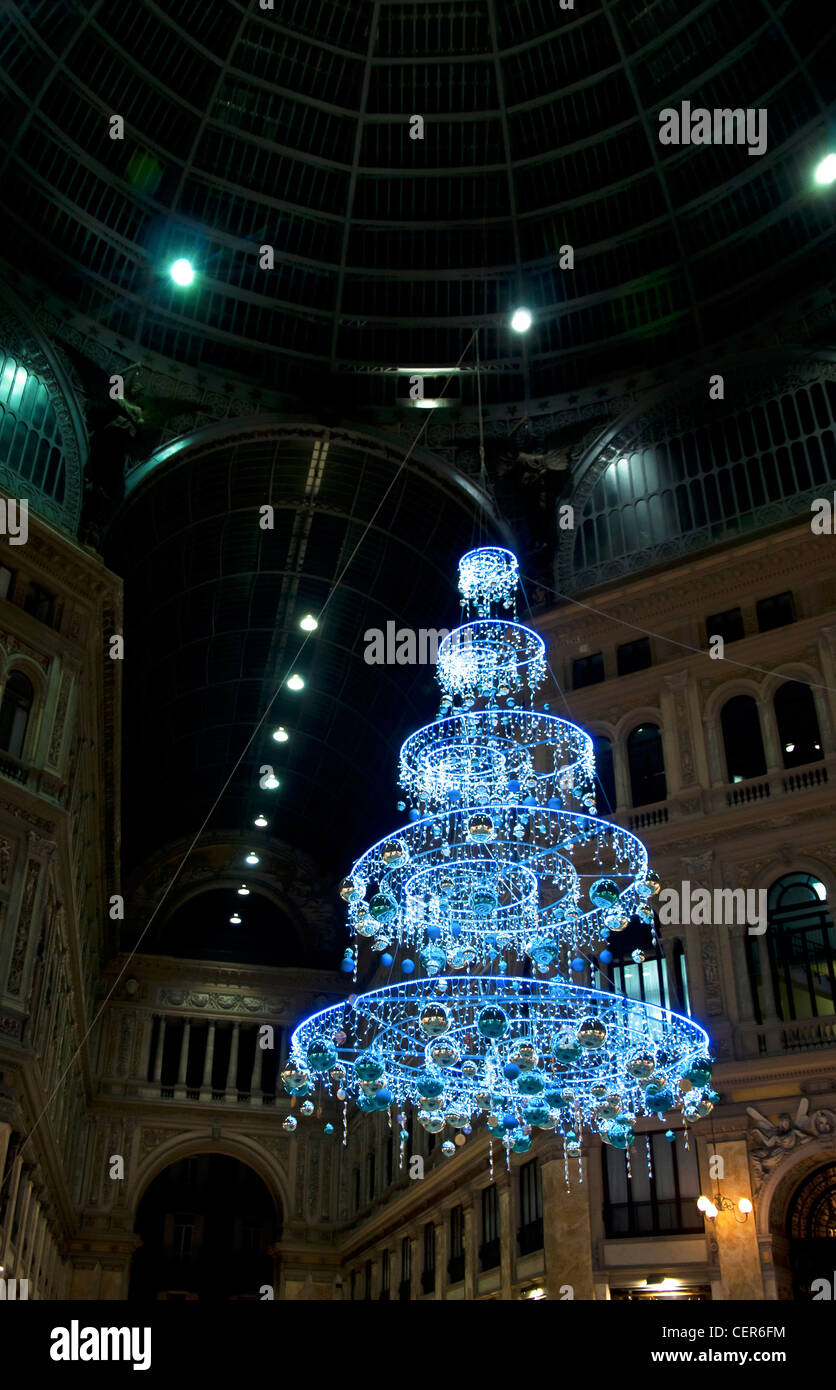 christmas decoration in naples, Italy Stock Photo