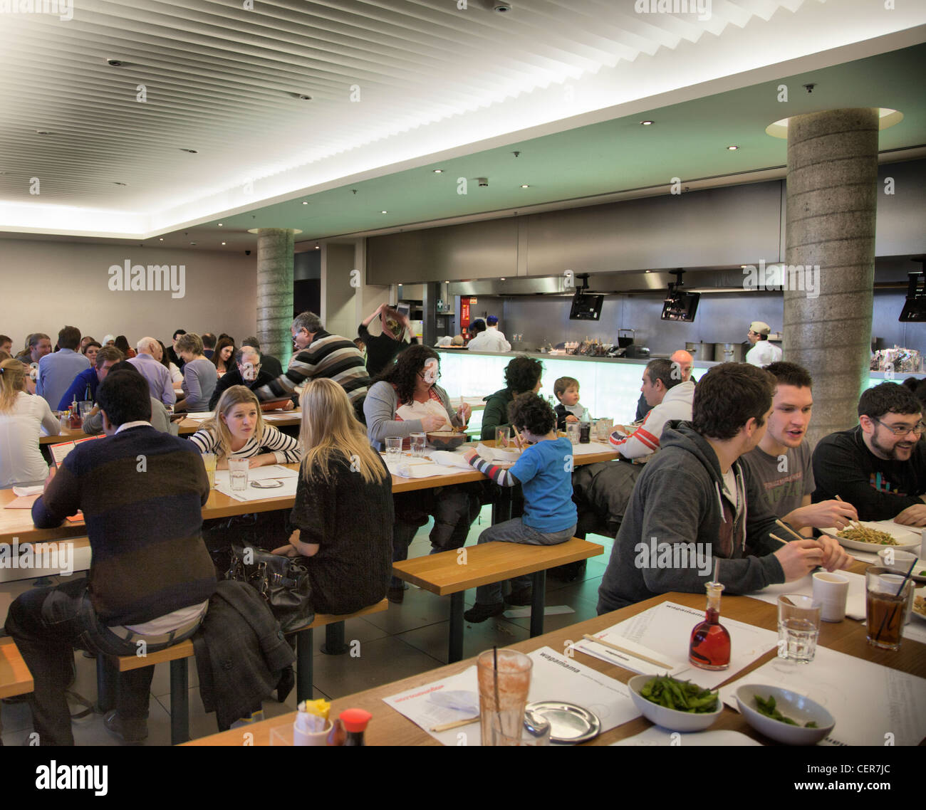 Wagamama Restaurant at Southbank Centre in London Stock Photo