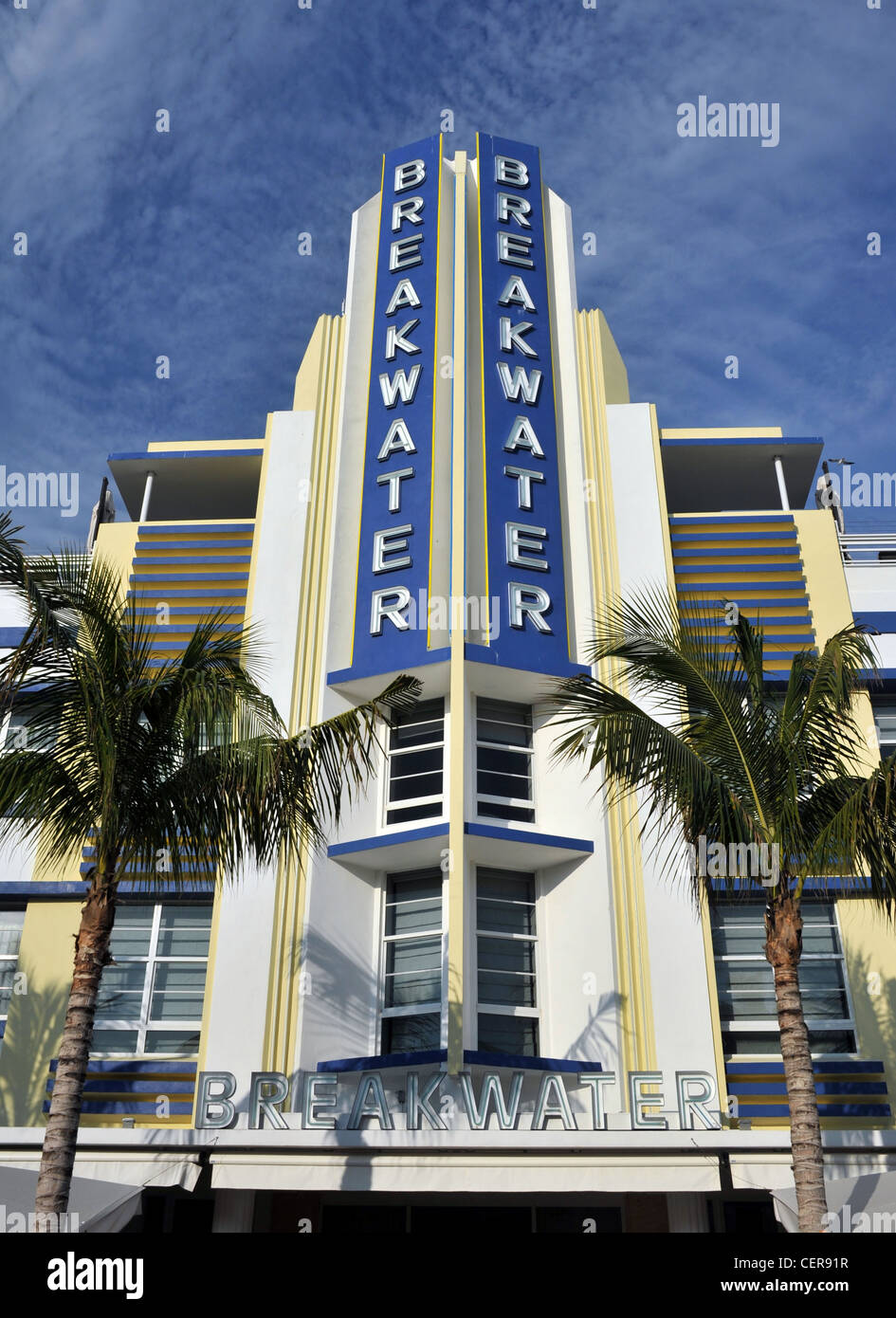 Breakwater Hotel, Miami, Florida, USA Stock Photo