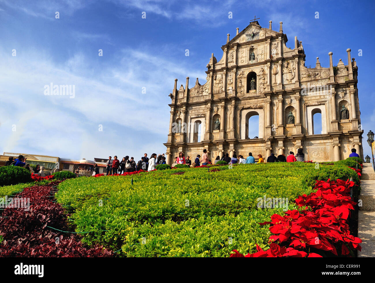 Ruins of St. Paul's in Macau Stock Photo