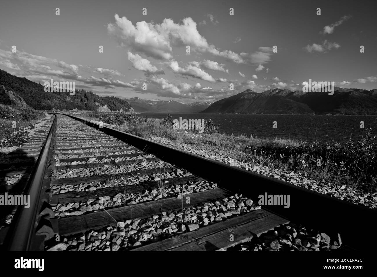 Wilderness railroad Black and White Stock Photos & Images - Alamy