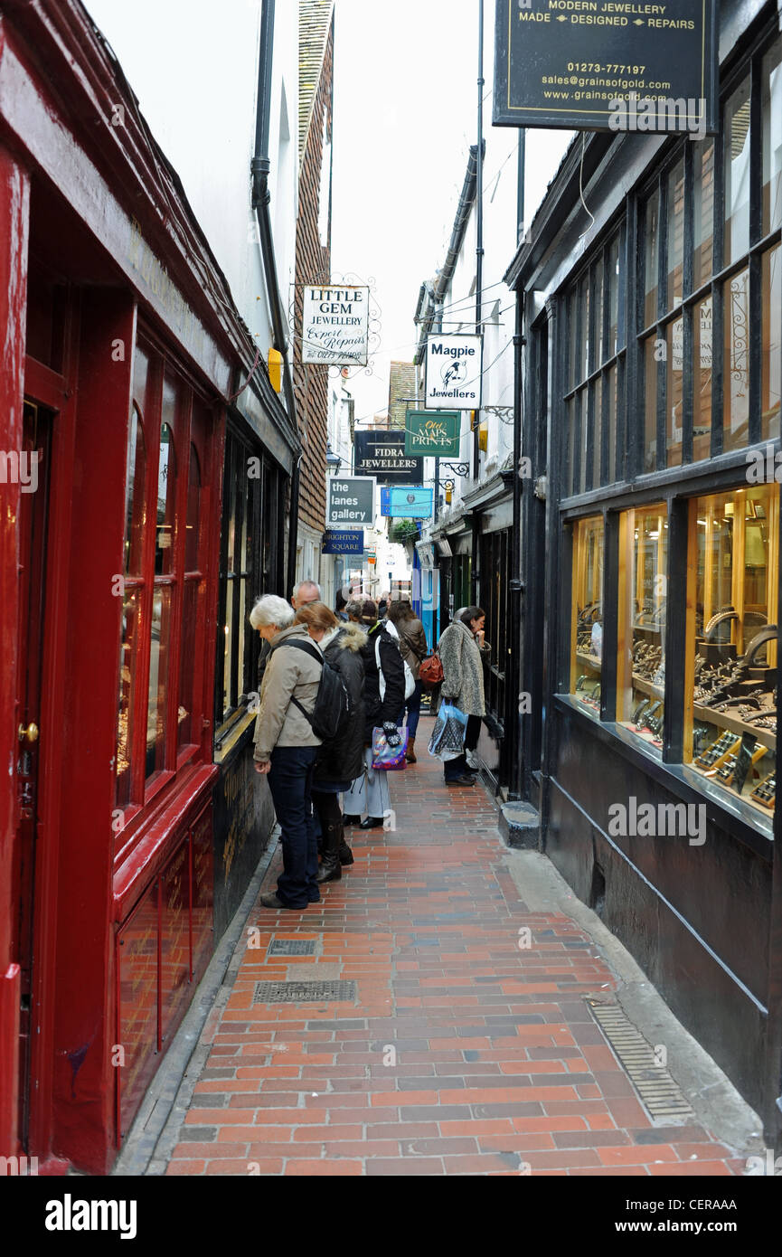 Antique Jewellers shops in The Lanes Brighton UK Stock Photo Alamy