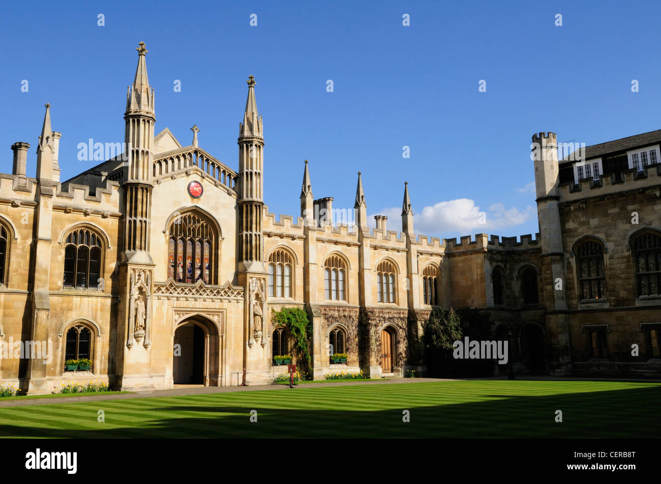 Corpus Christi College, one of the ancient colleges of the University of Cambridge. Stock Photo