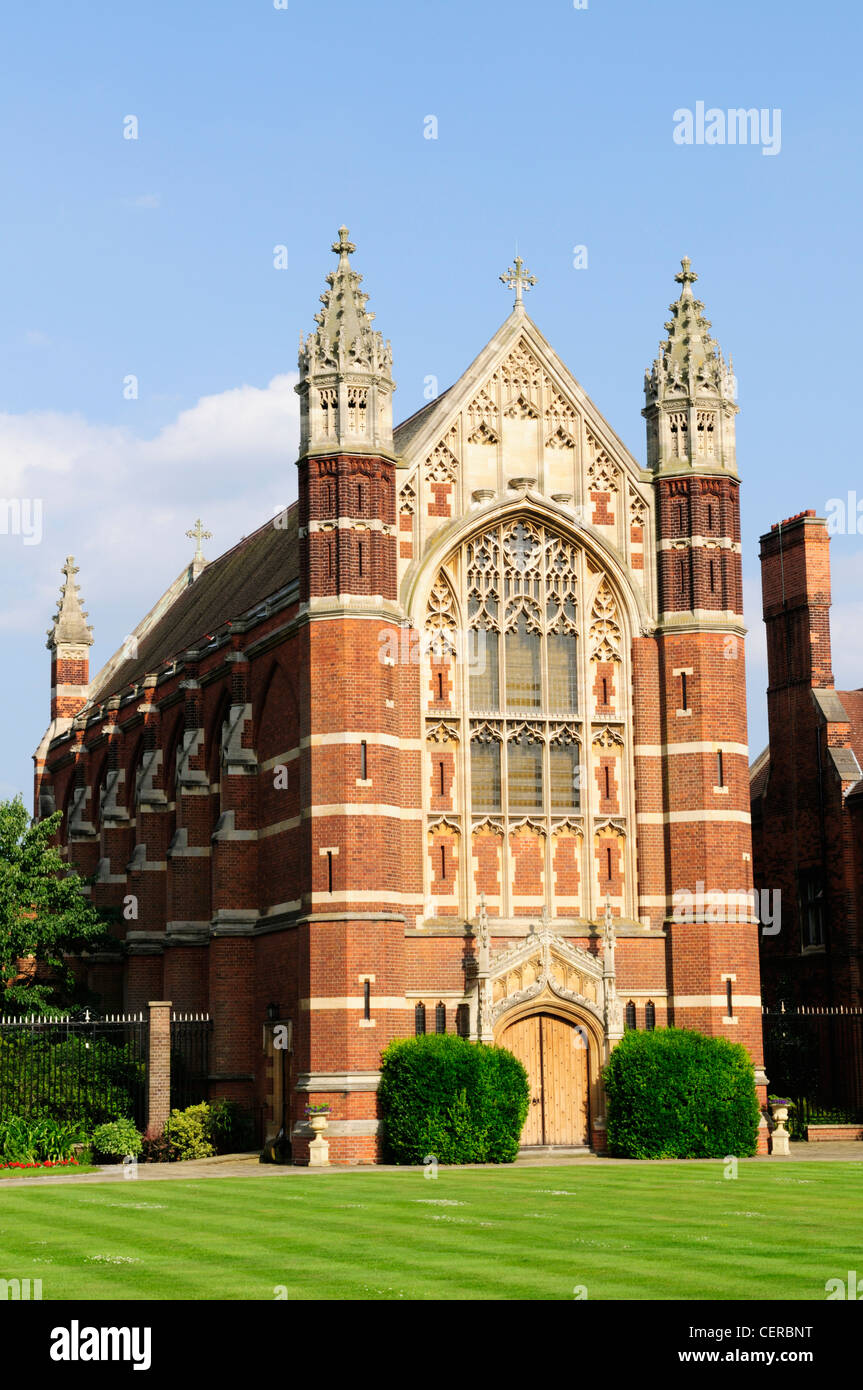 The Chapel of Selwyn College, one of the constituent colleges of the University of Cambridge. Stock Photo