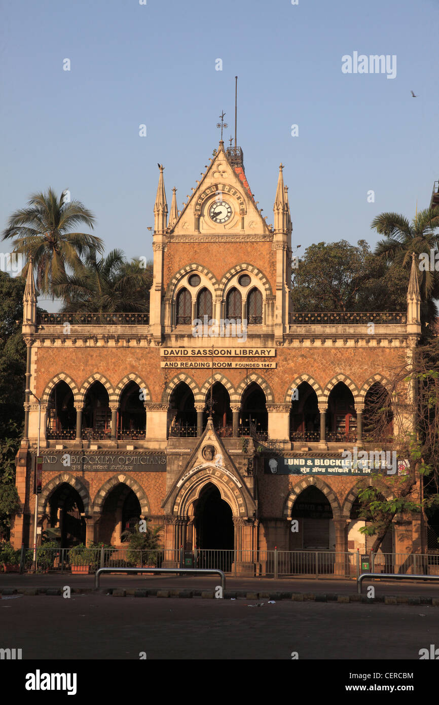 India, Maharashtra, Mumbai, David Sassoon Library and Reading Room, Stock Photo