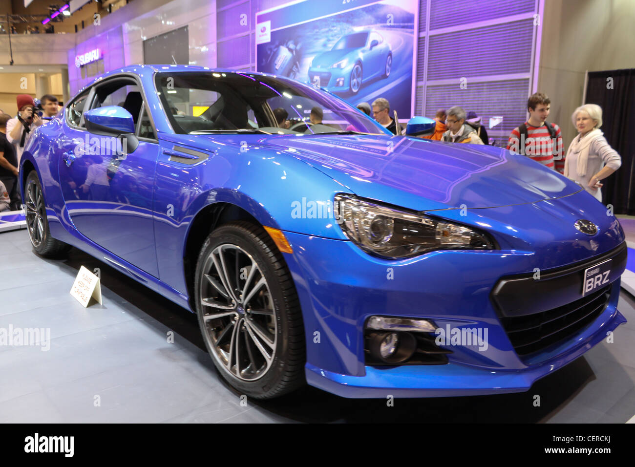 Blue Sports Car Coupe Subaru Brz 2013 Stock Photo 43540774