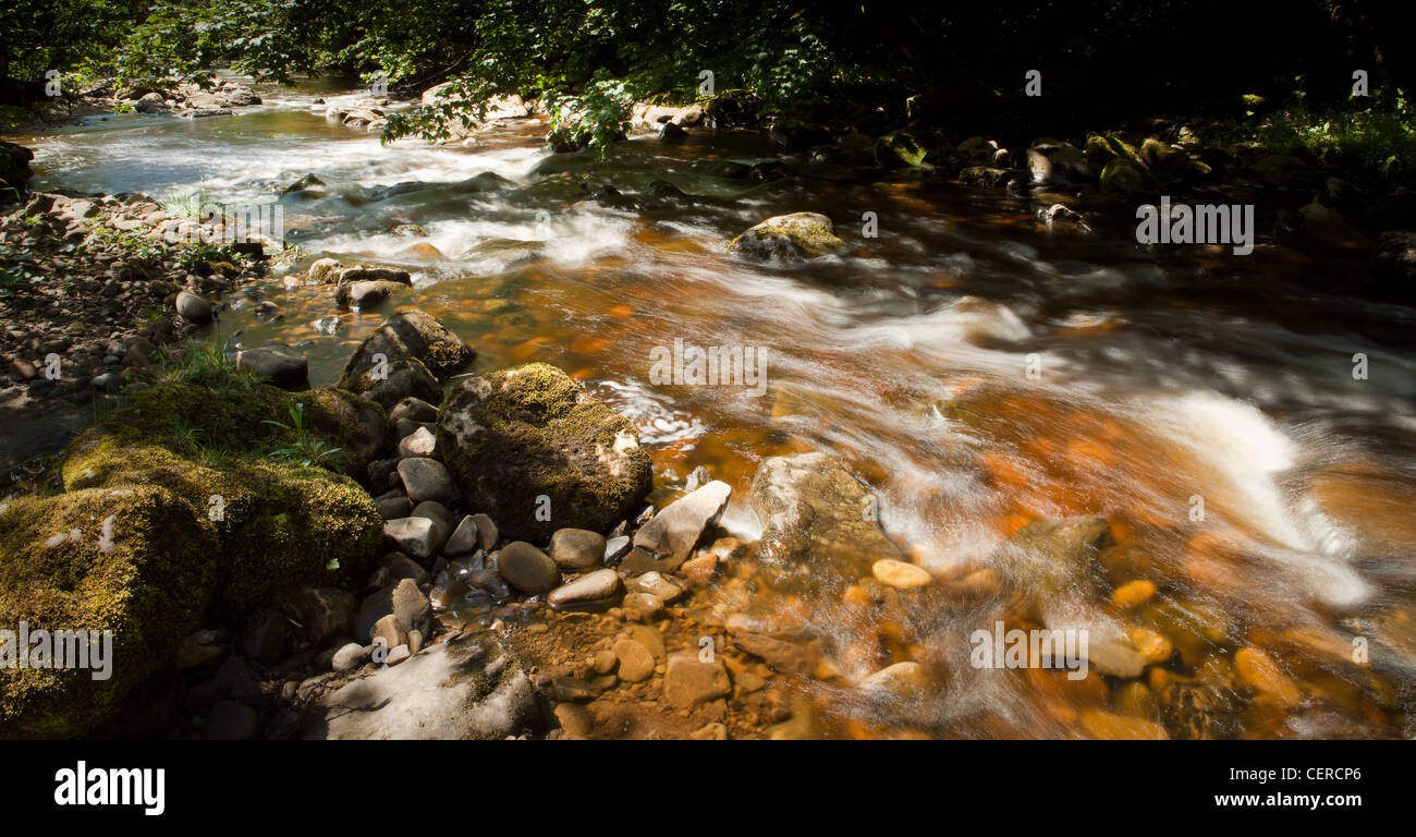 Cotter Force Waterfall, Wensleydale, Yorkshire Dales, UK Stock Photo