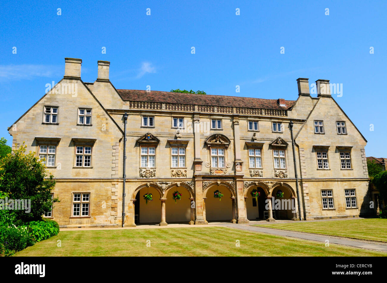 The Pepys Building at Magdalene College, a constituent college of the University of Cambridge. The building holds the Pepys Libr Stock Photo