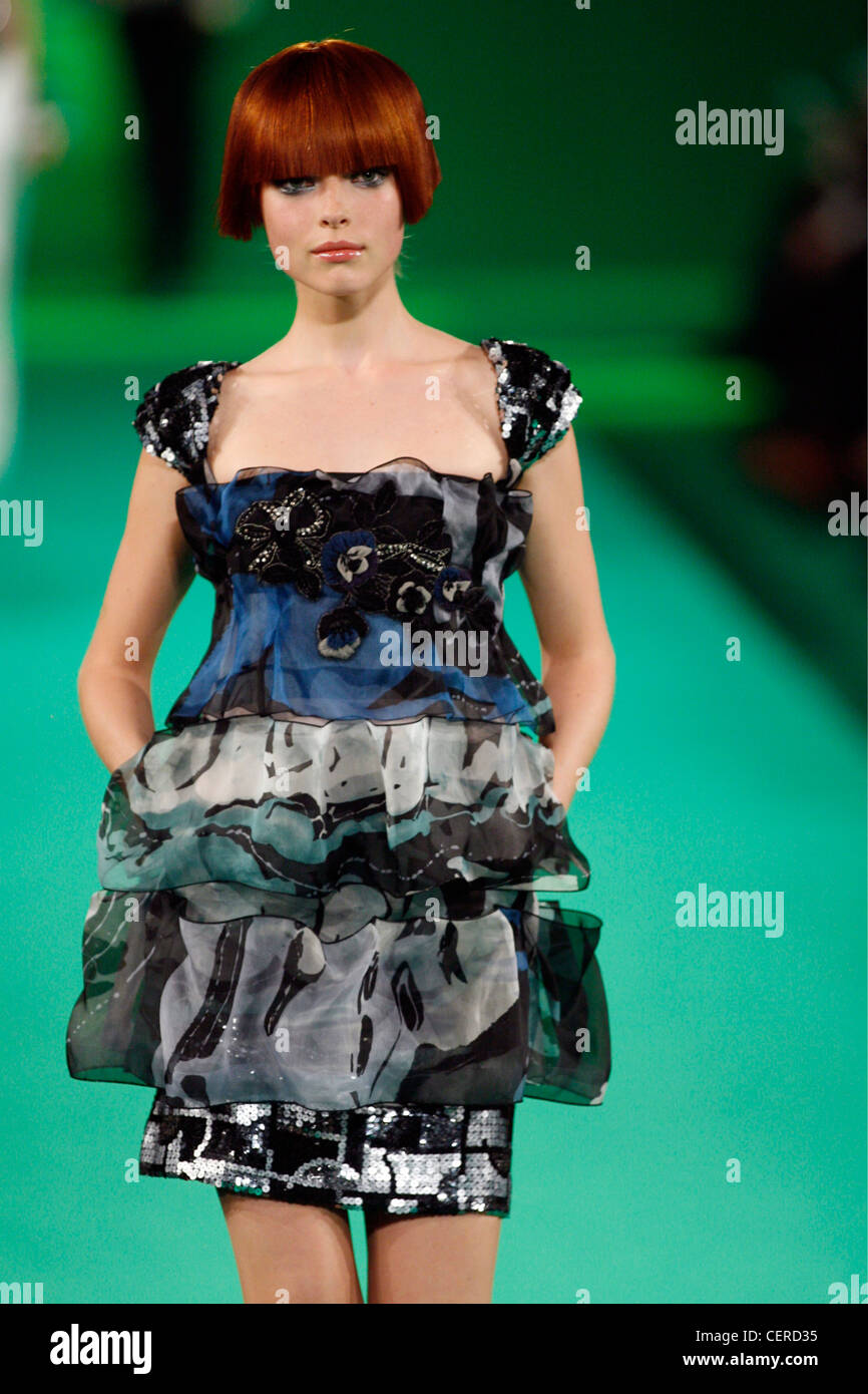 In christian lacroix green dress hi-res stock photography and images - Alamy