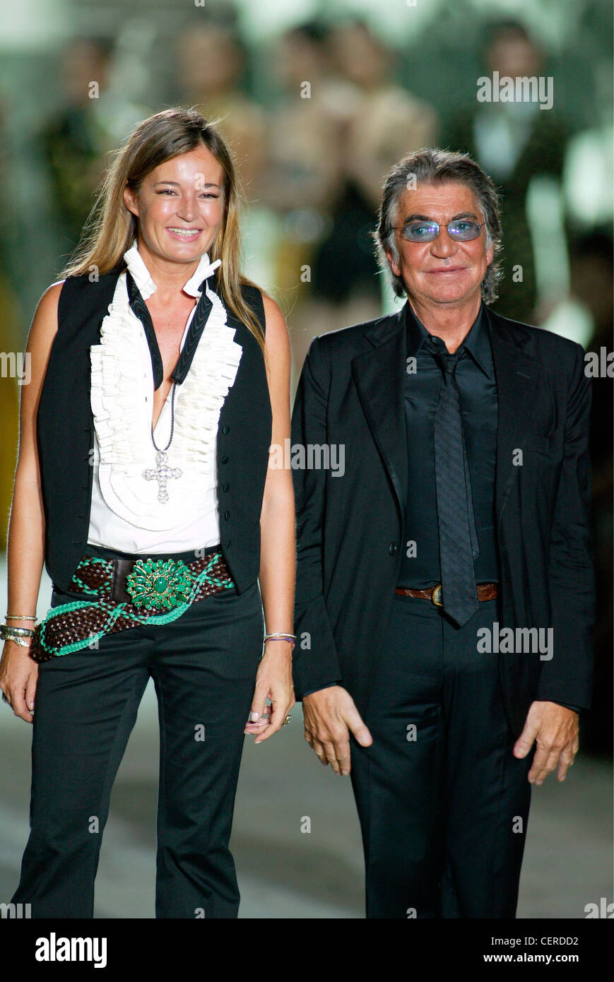 Roberto Cavalli Milan Ready to Wear Spring Summer Fashion design couple ...