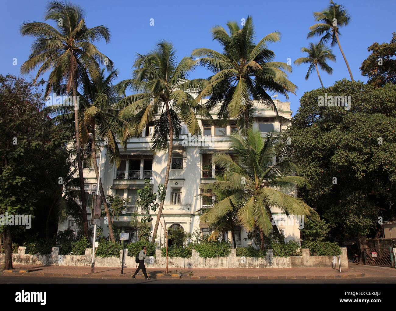 India, Maharashtra, Mumbai, Strand Road, Stock Photo