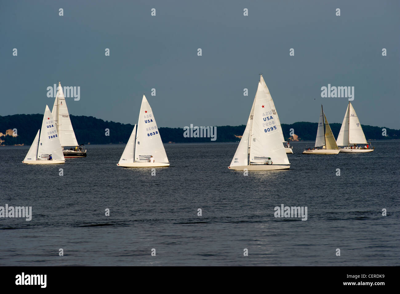 Sail boats on the water in Havre de Grace, MD Stock Photo Alamy