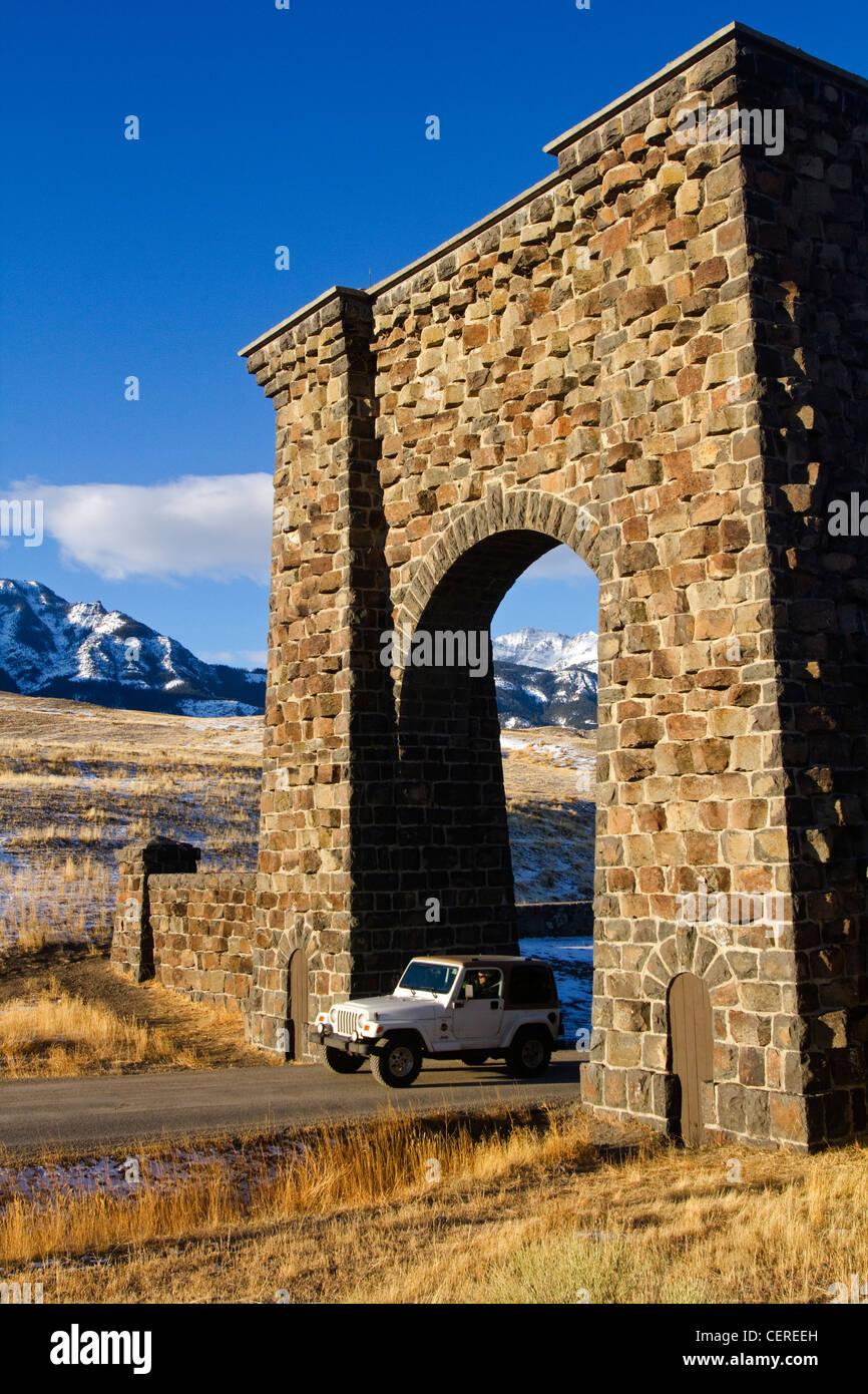 Roosevelt Arch North Entrance Yellowstone National Park Gardiner