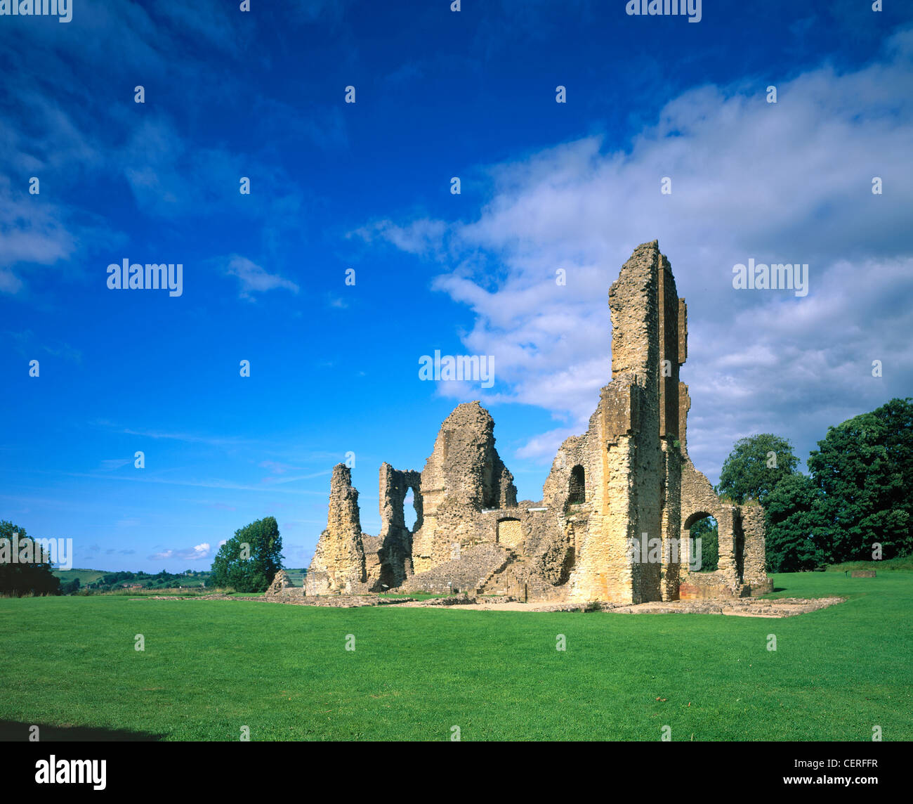 The old castle at Sherbourne. Stock Photo