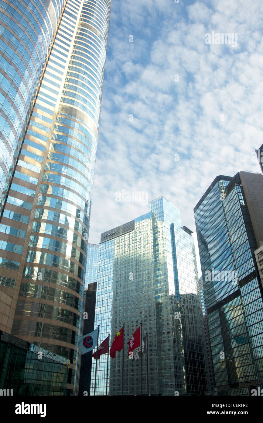 Office tower blocks, Hong Kong Island Stock Photo Alamy