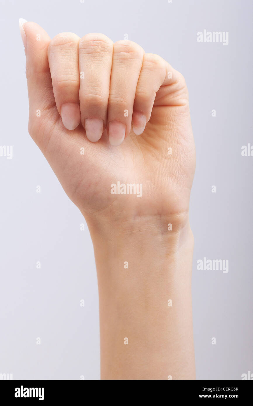 Female squeezing domination cartoons Thumb folds into palm of hand