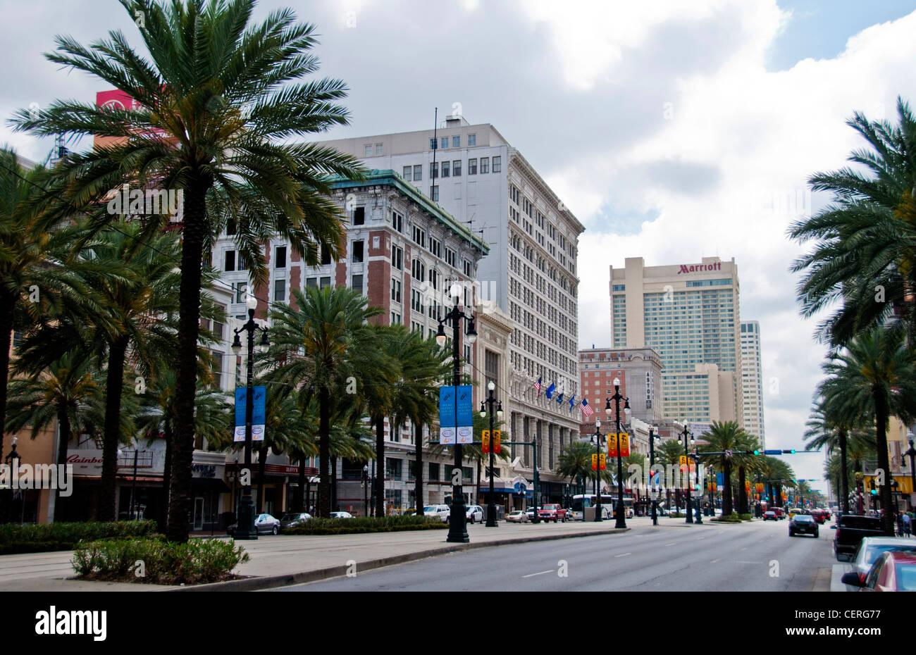 Canal Street in New Orleans Louisiana Stock Photo