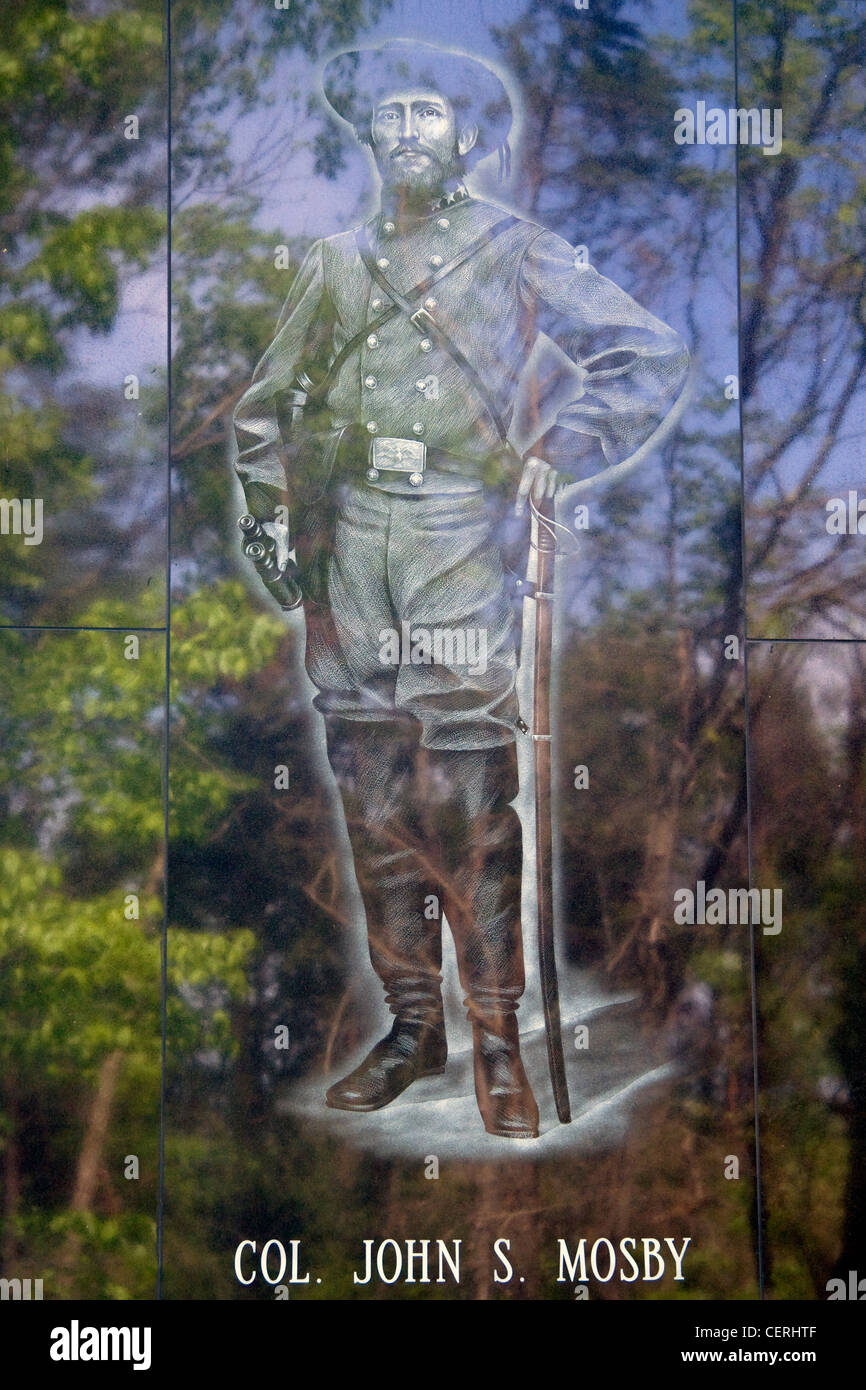 An image of Confederate Army Colonel John Singleton Mosby at Stonewall