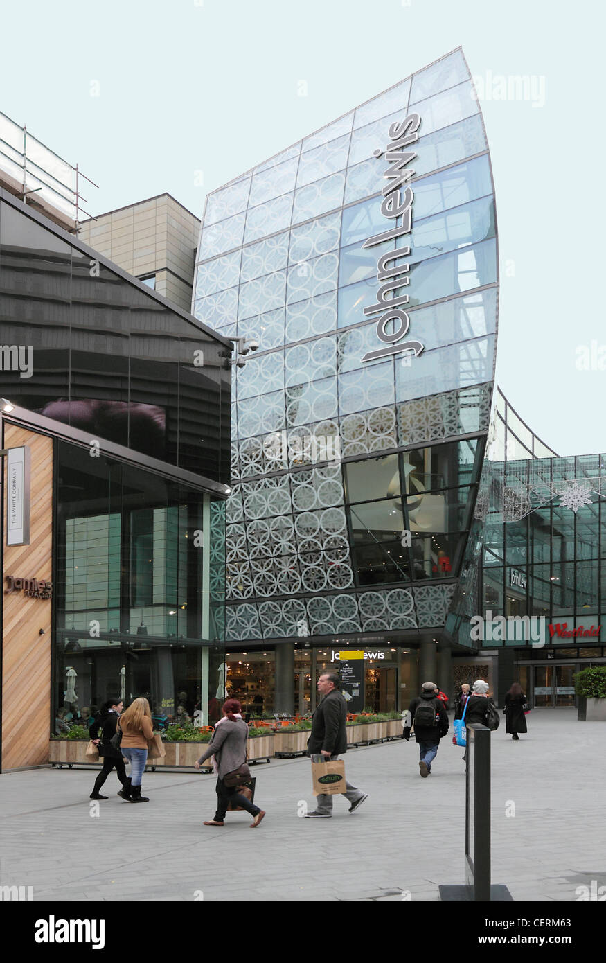 John Lewis Store Westfield Shopping Centre London Stock Photo