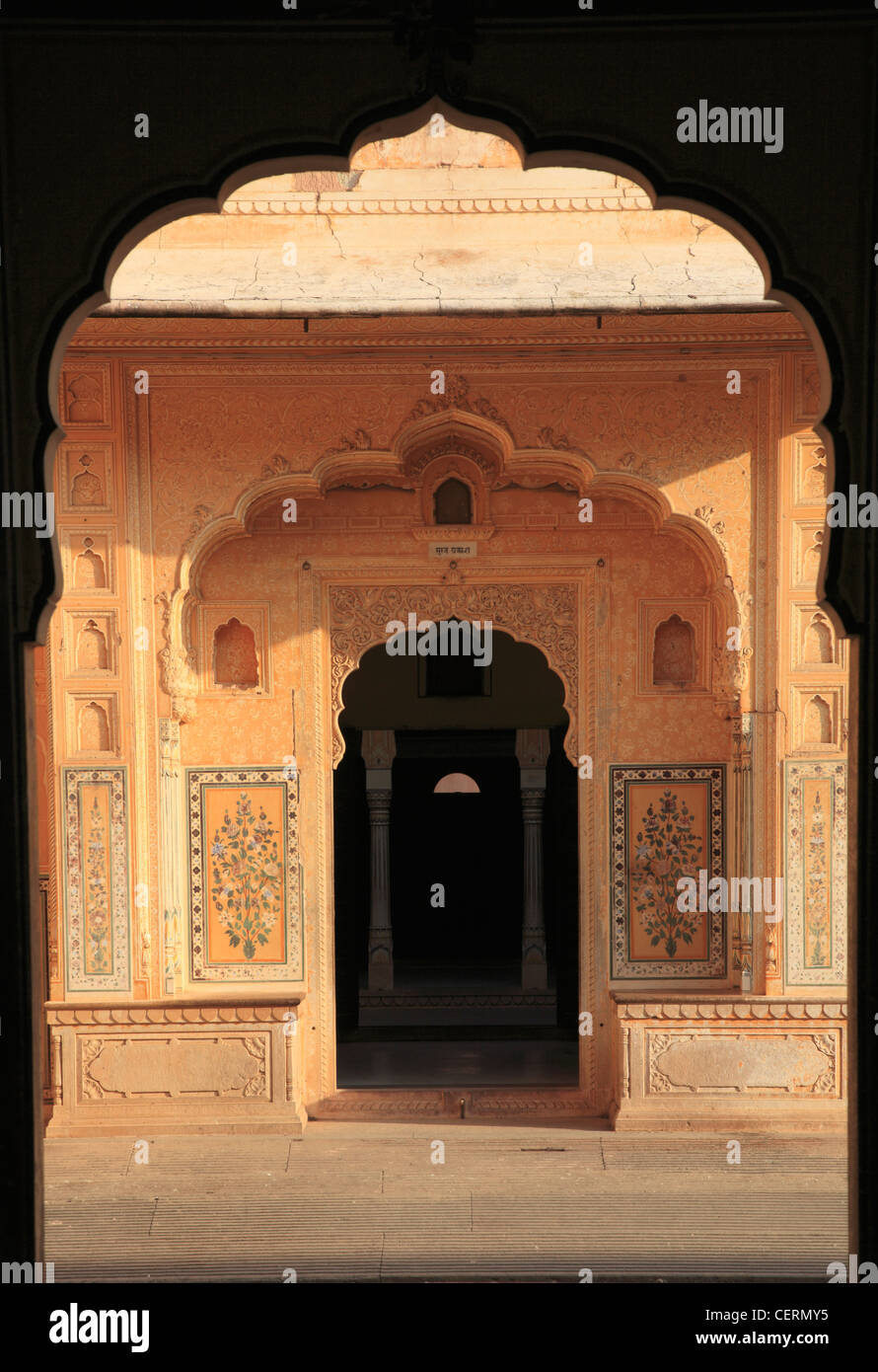 India, Rajasthan, Jaipur, Nahargarh Fort, Stock Photo