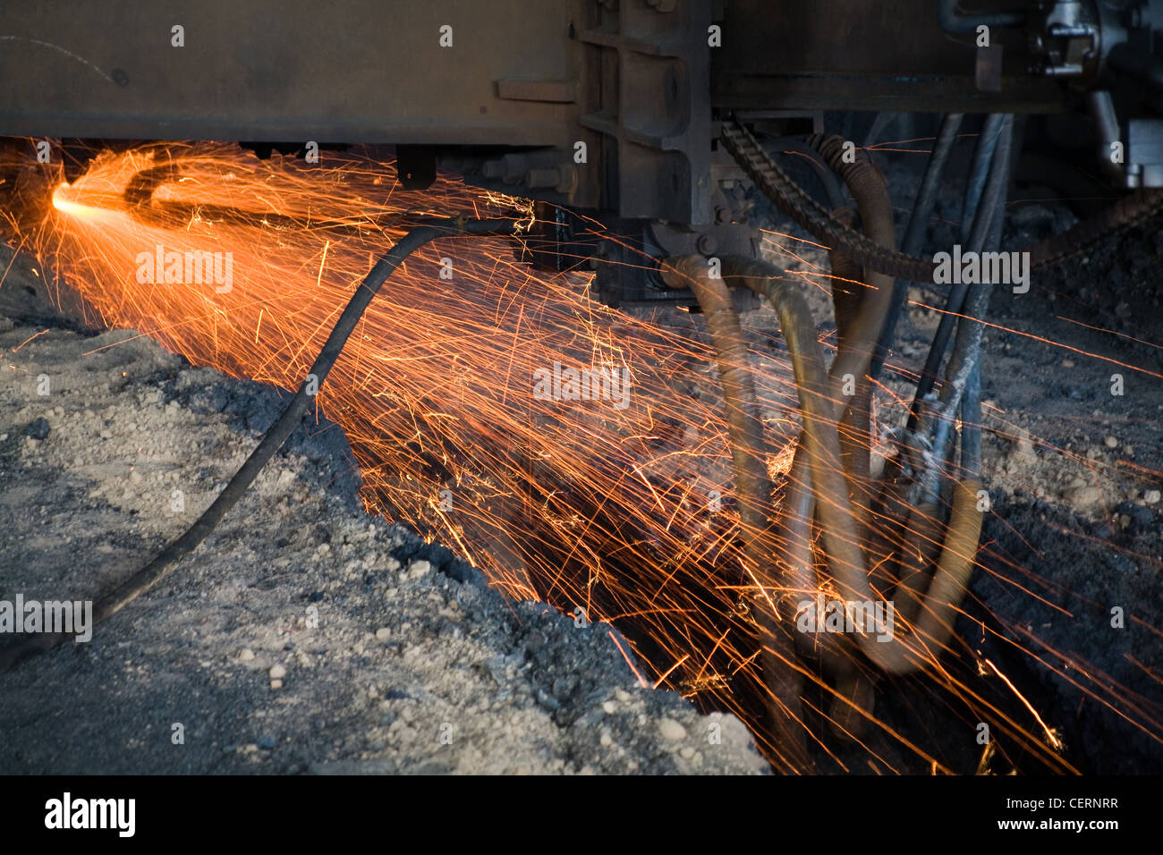 Molten iron close up shot Stock Photo Alamy