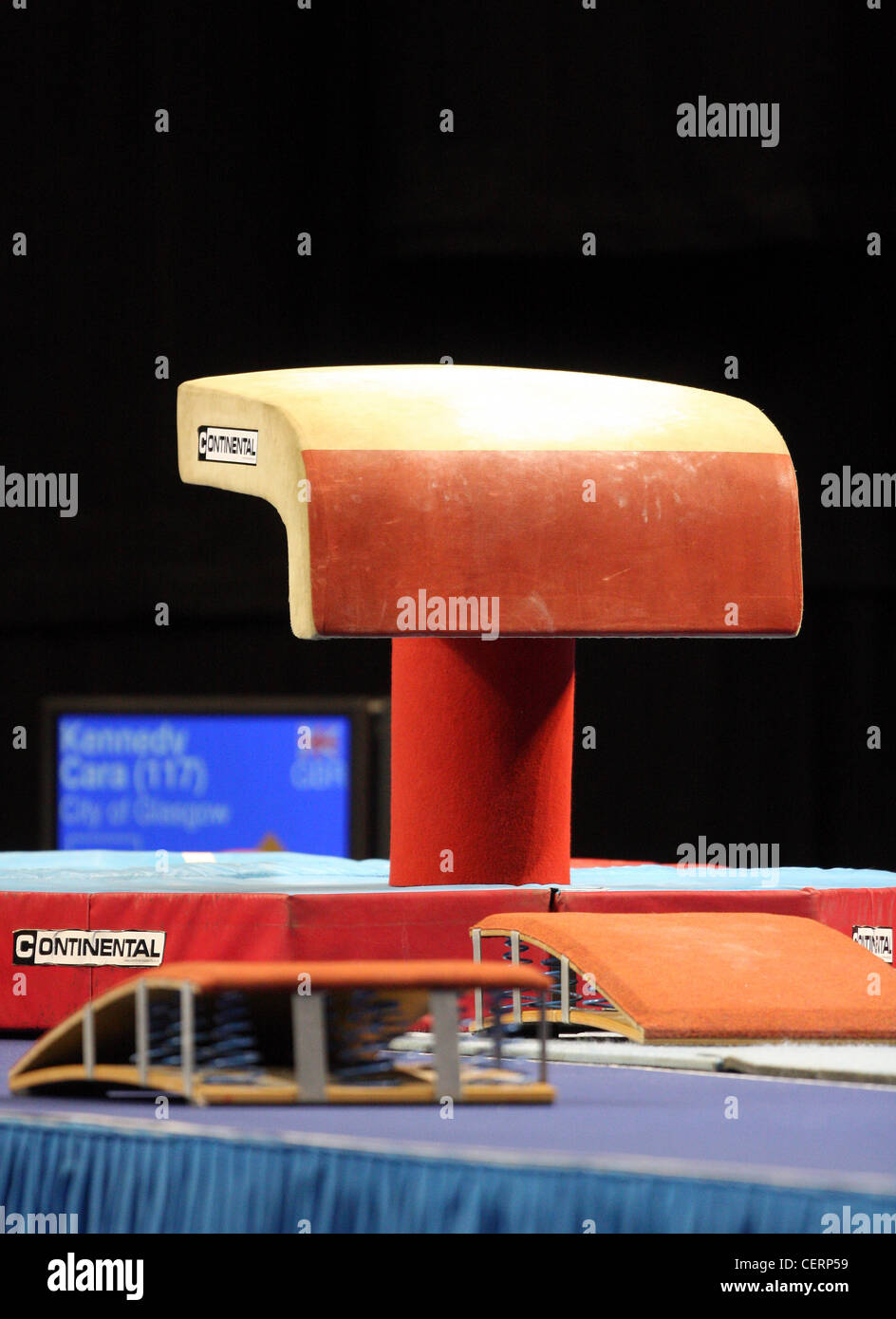 Vault Table At A British Gymnastics Competition With The Spring Board CERP59 