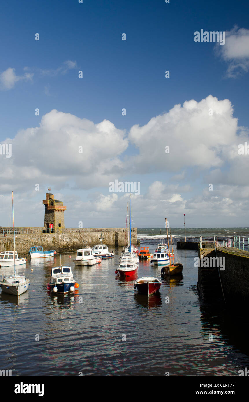 The harbour at Lynmouth, Exmoor National Park Stock Photo
