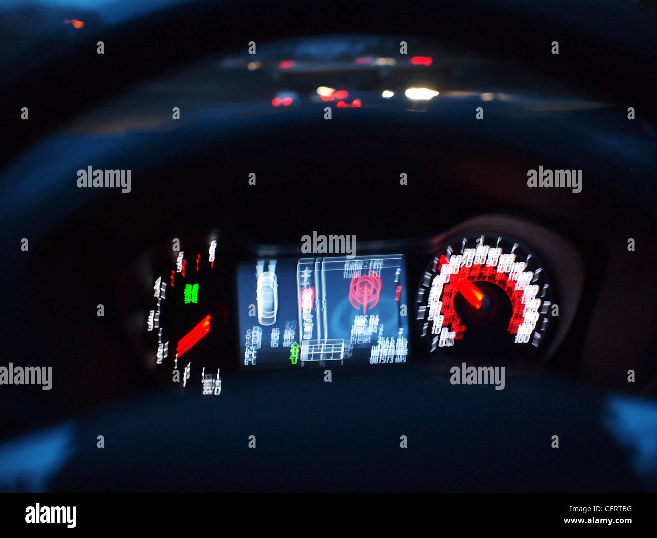 Car dashboard instruments Stock Photo Alamy