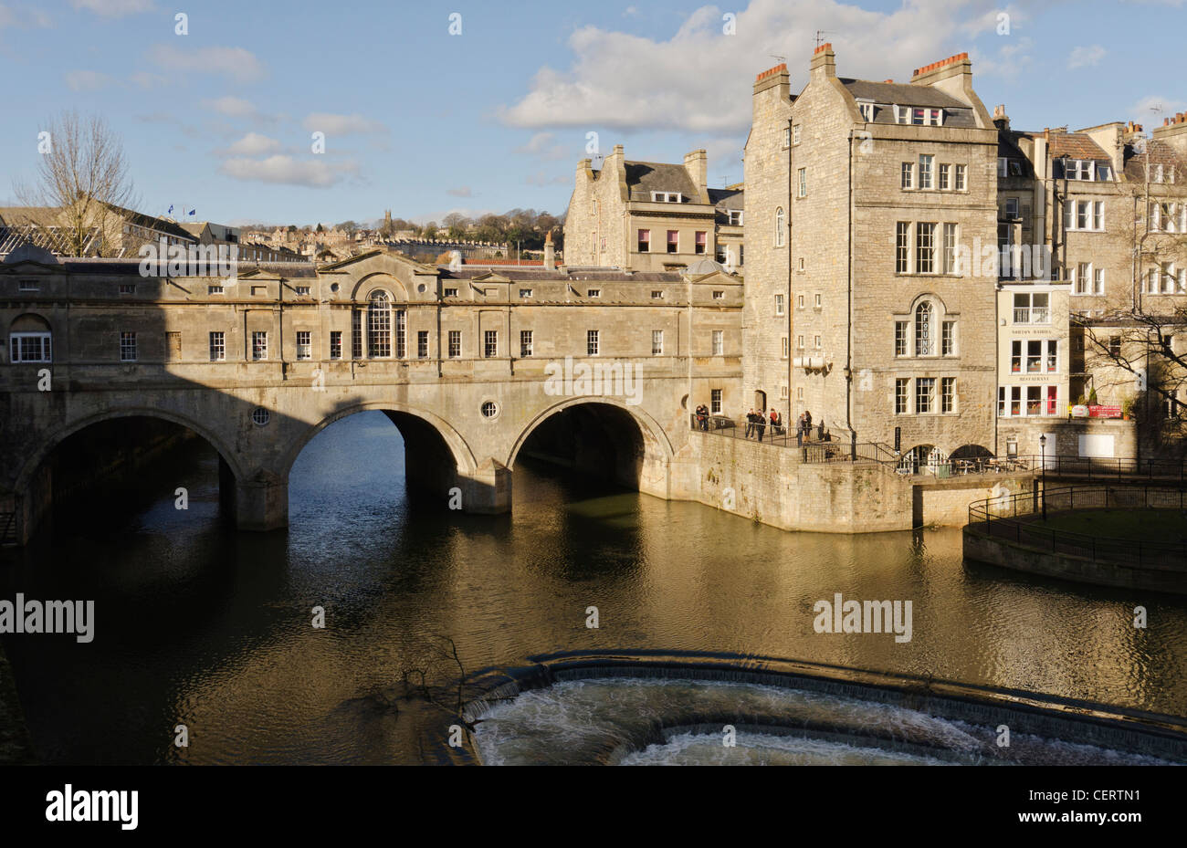 the Pulteney Bridge crossing the River Avon in Bath is considered to be ...