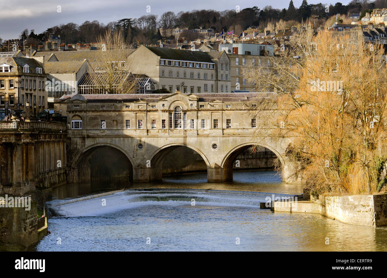 the Pulteney Bridge crossing the River Avon in Bath is considered to be ...