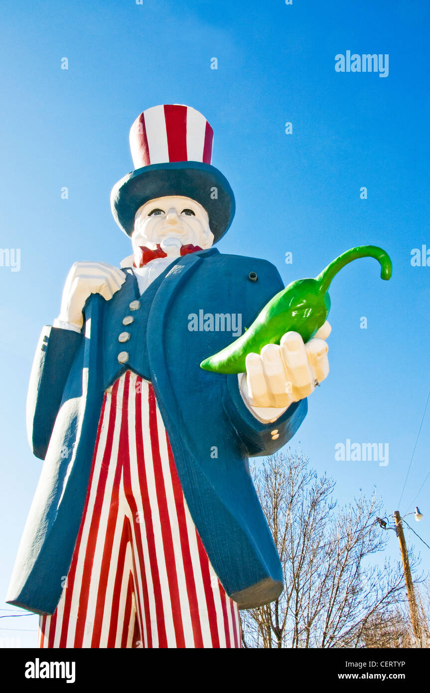 Uncle Sam statue Stock Photo