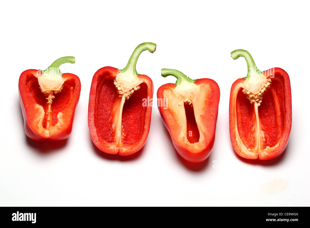Peppers and half cut out hires stock photography and images Alamy