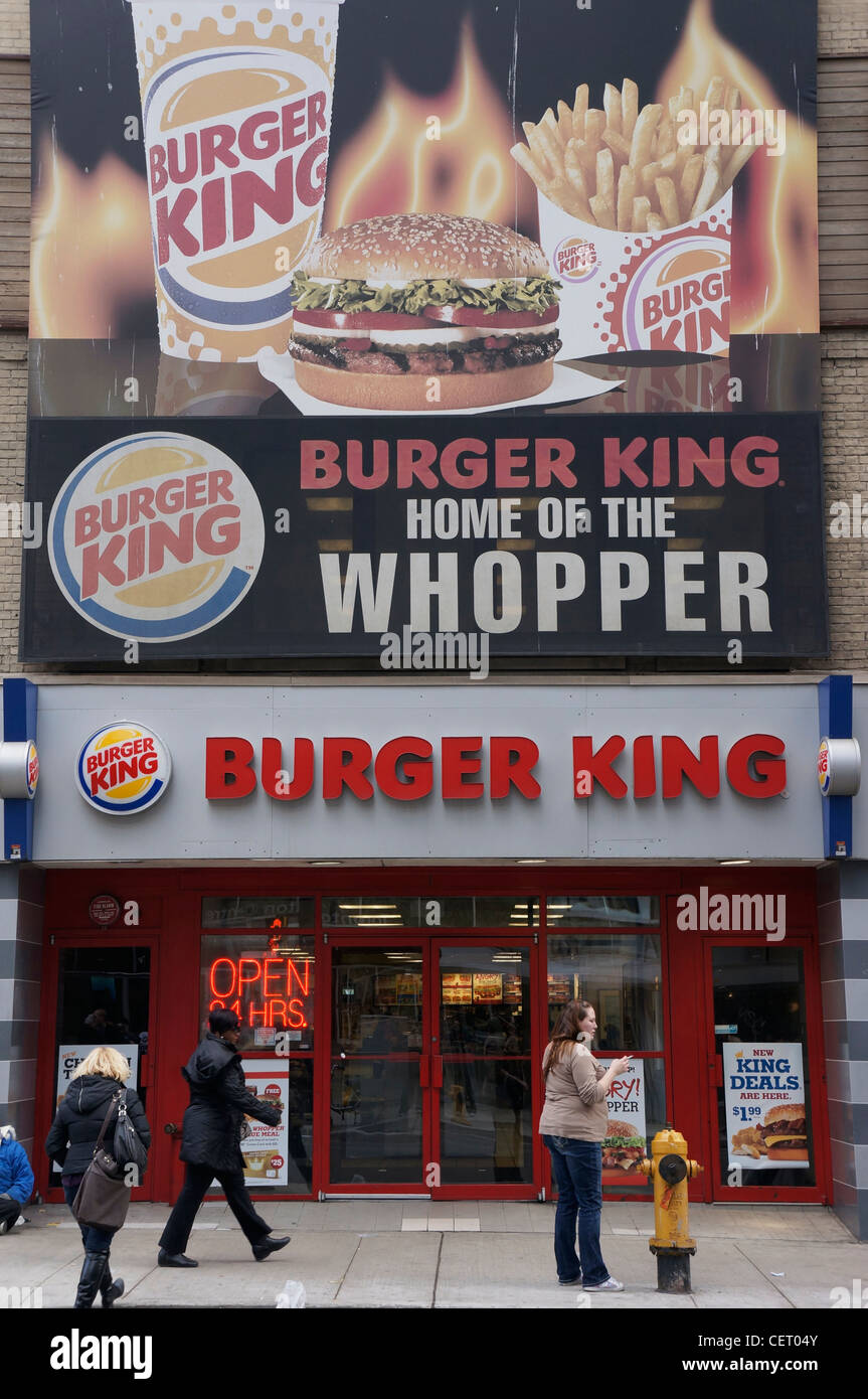 Burger King store front, Toronto Stock Photo