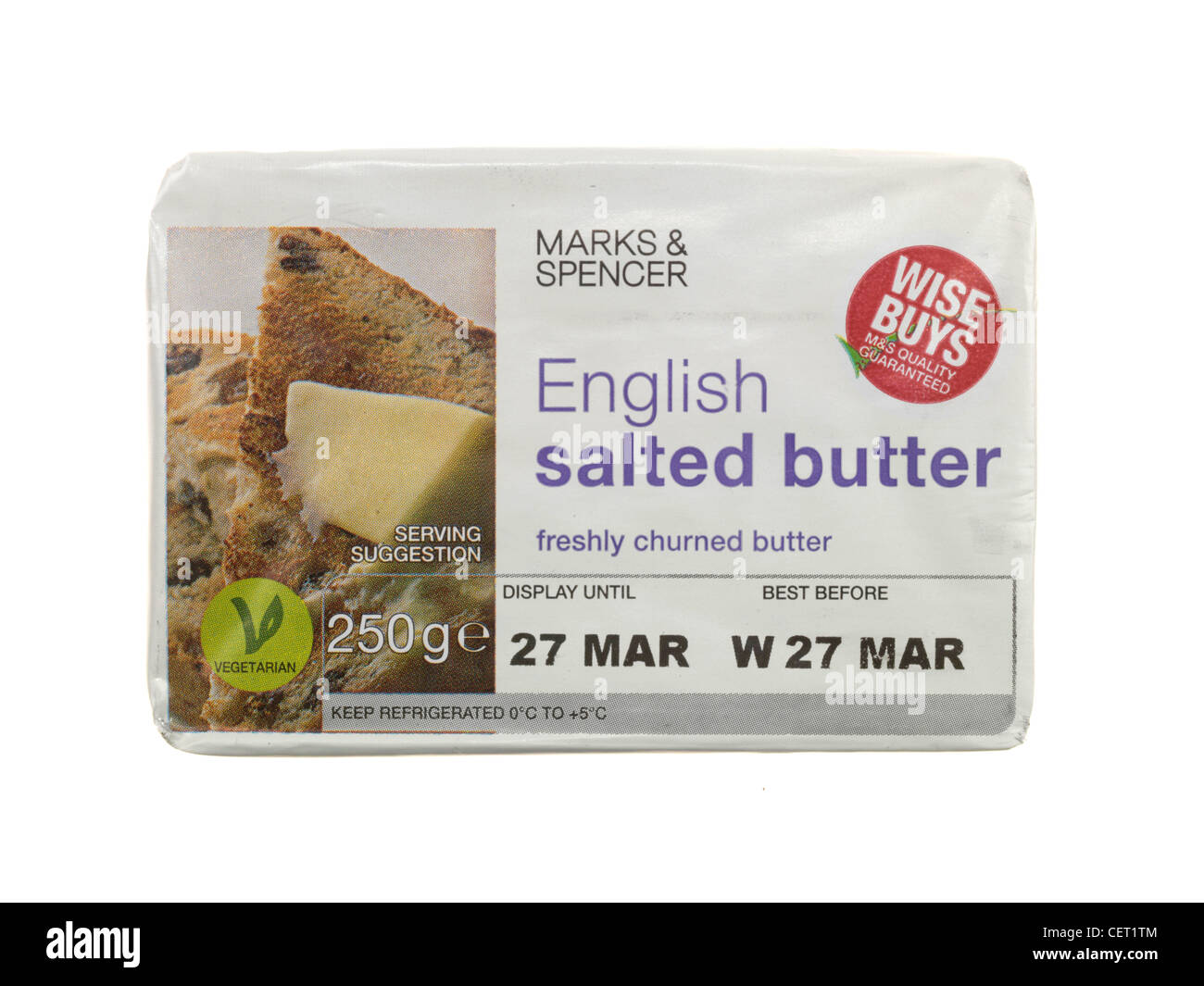 English Salted Butter Stock Photo Alamy