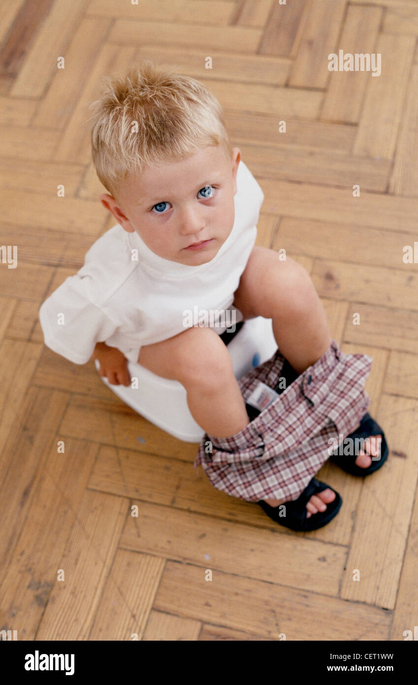 Male Toddler Blonde Hair Wearing A White T Shirt Checkered