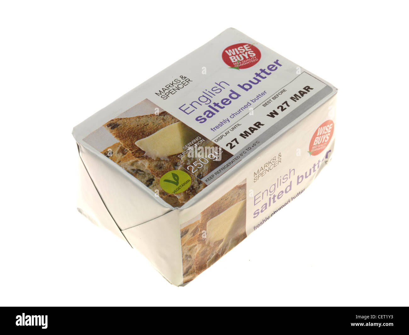 English Salted Butter Stock Photo Alamy