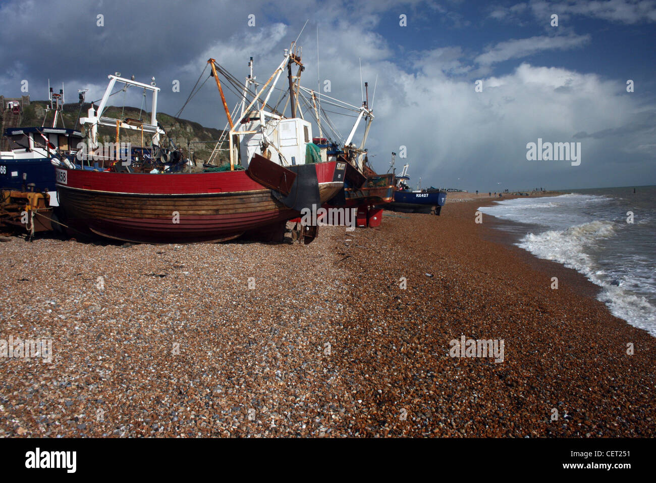 Hastings beach & seafront Stock Photo Alamy