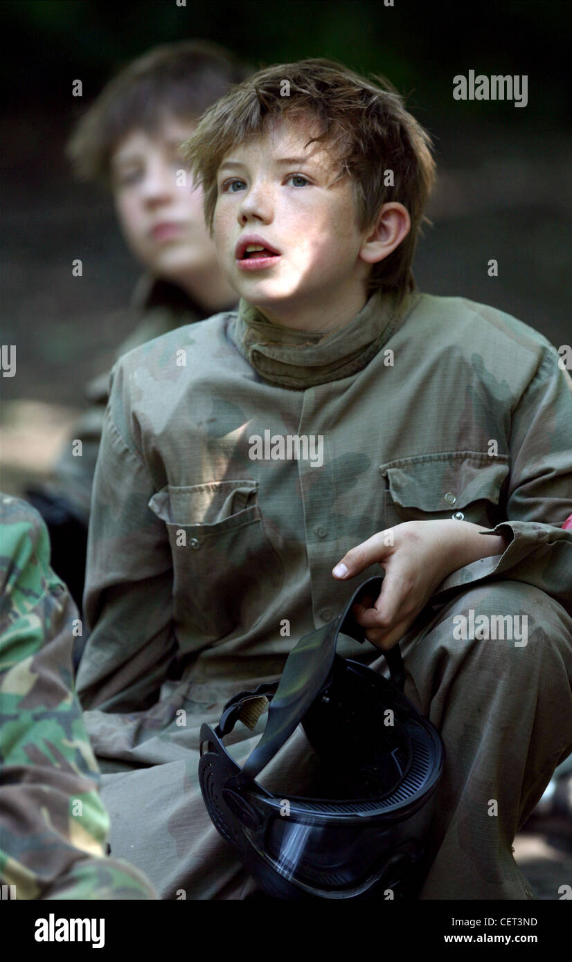 Paintballing childrens birthday partyWilliam and Johnny Aslet and their