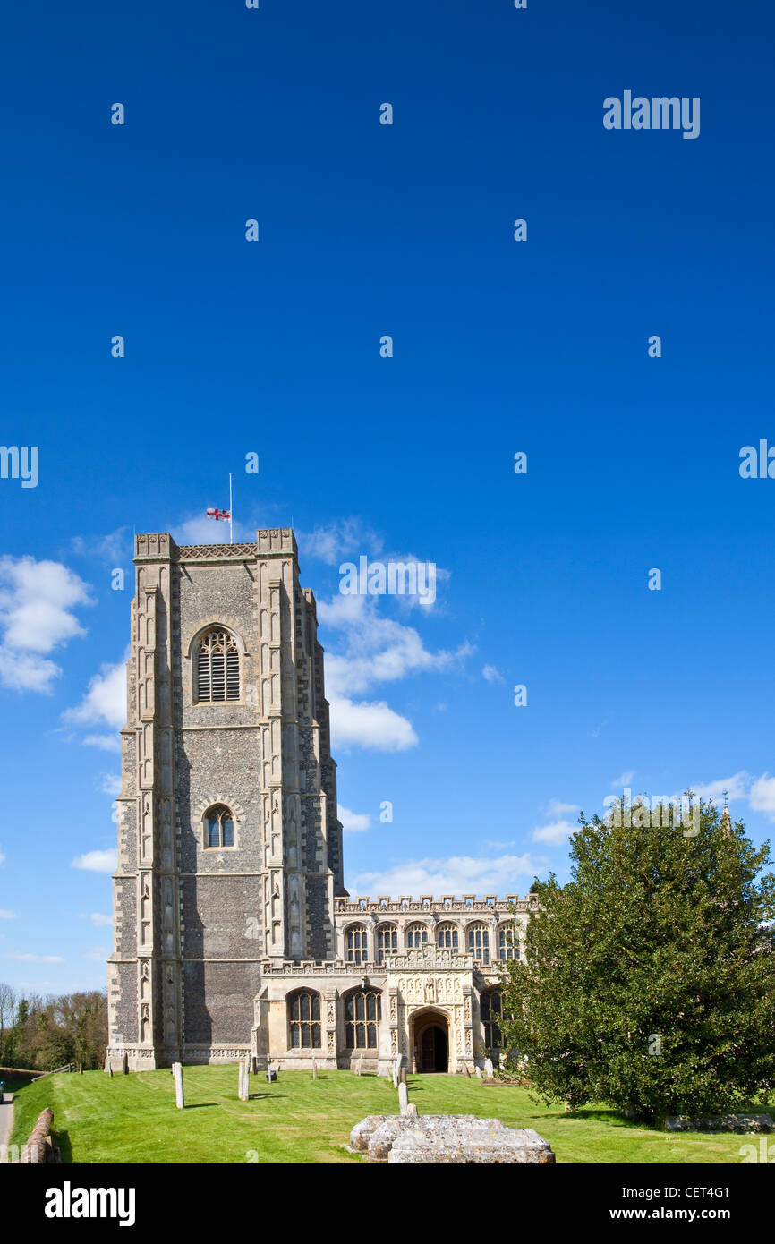 The 15th century Church of St Peter and St Paul in Lavenham. Stock Photo