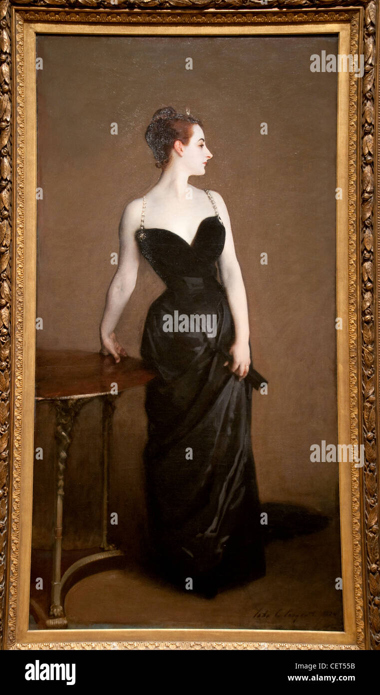 Madame X, (Madame Pierre Gautreau), 188384, by John Singer Sargent, American Stock Photo Alamy