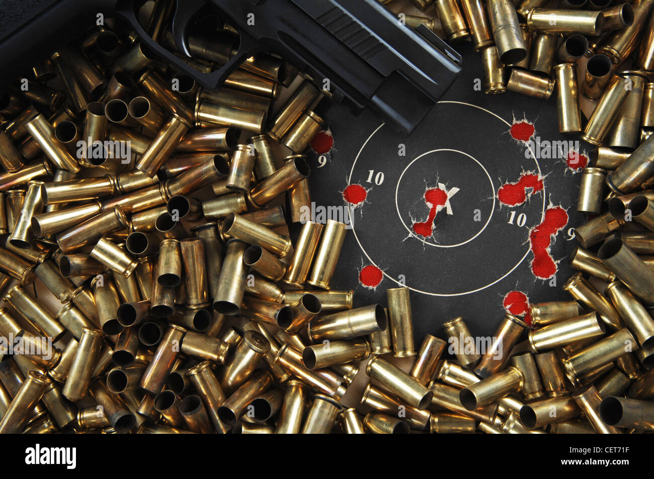 Bullets and brass casings Stock Photo - Alamy