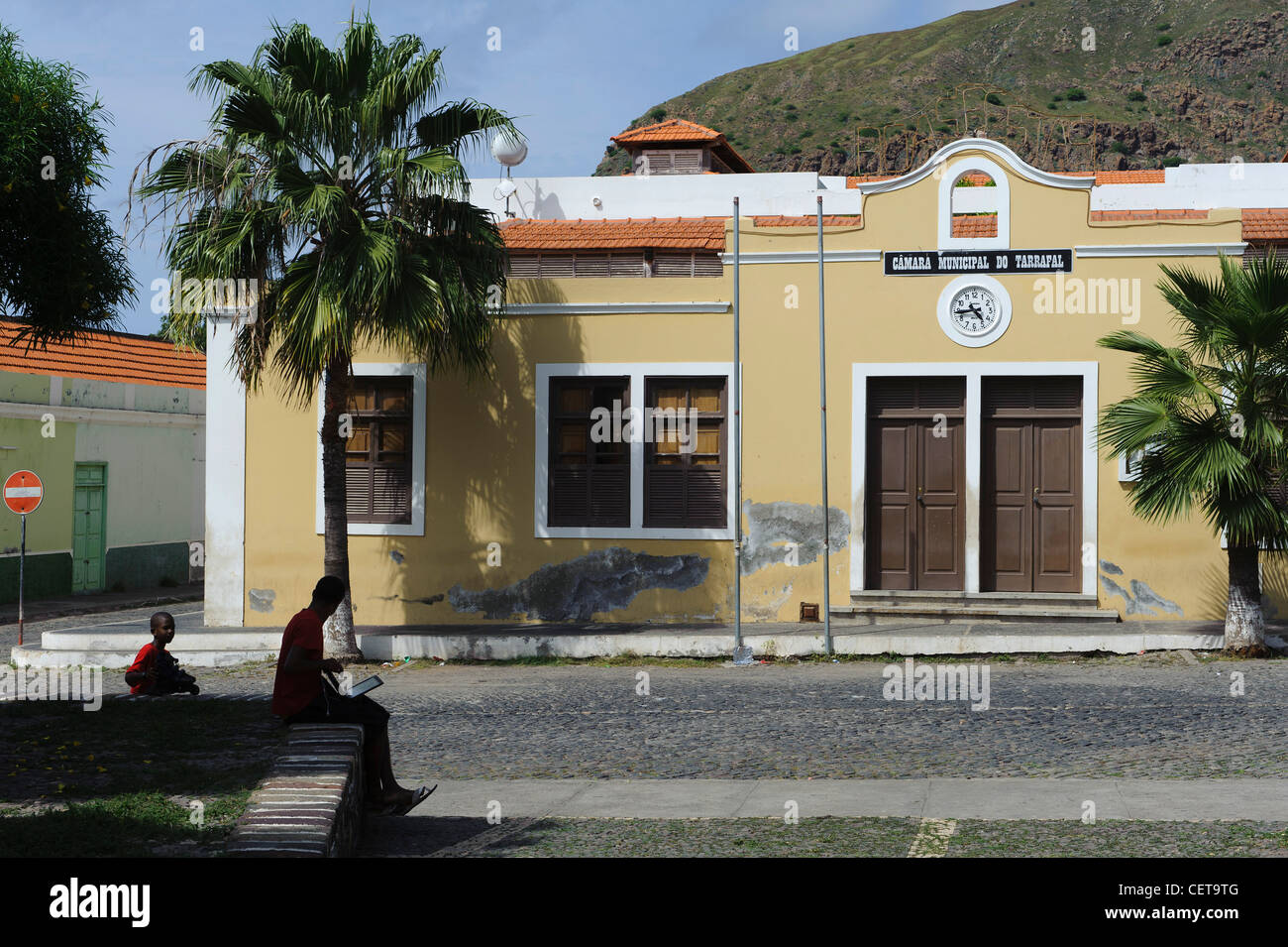 island colonial architecture town hall Stock Photo Alamy
