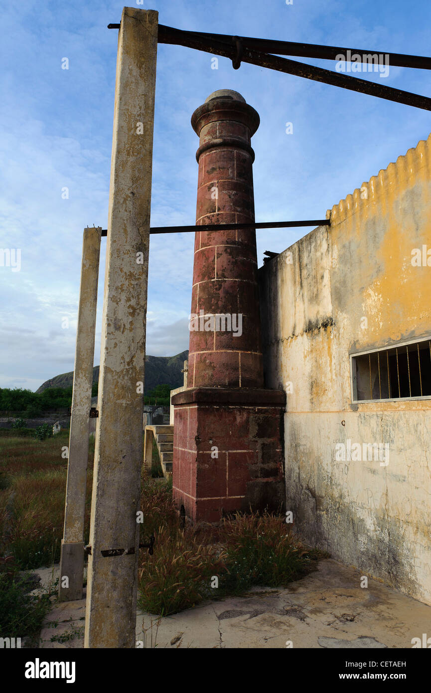 Concentration Camp  Campo de Concentrado near Tarrafal, Santiago, Cape Verde Islands, Africa Stock Photo