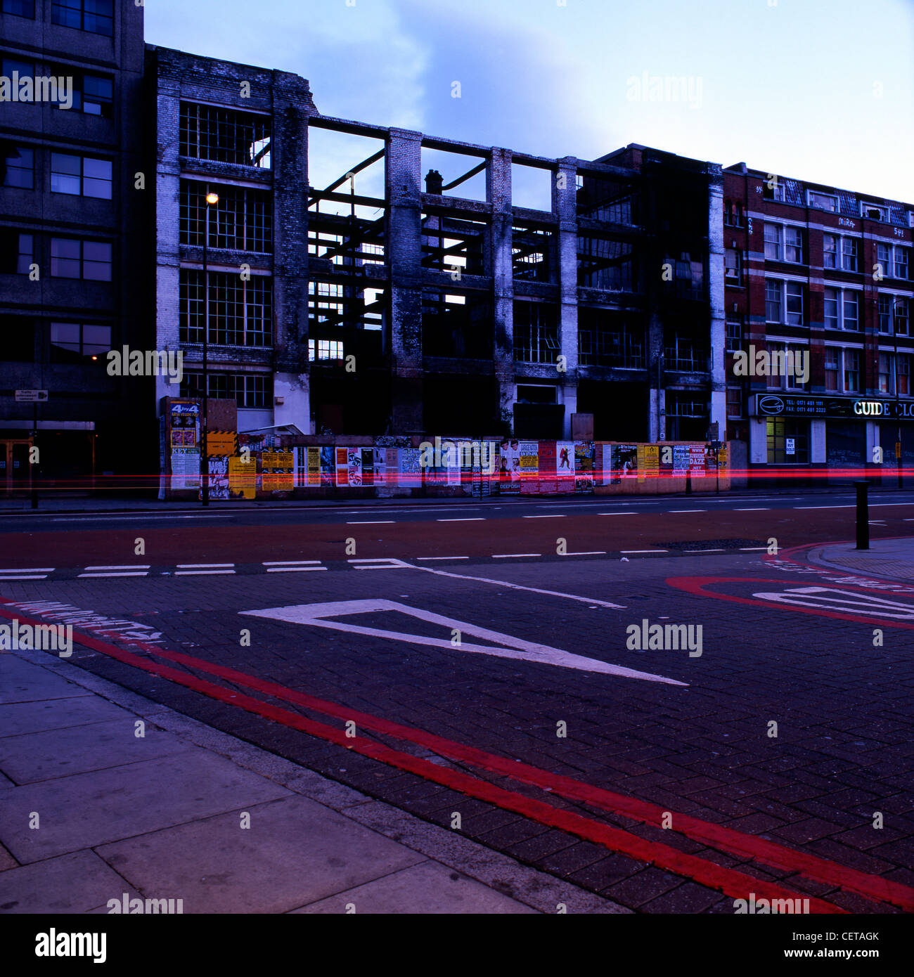 Derelict building at Aldgate. The area's name is derived from Alegate