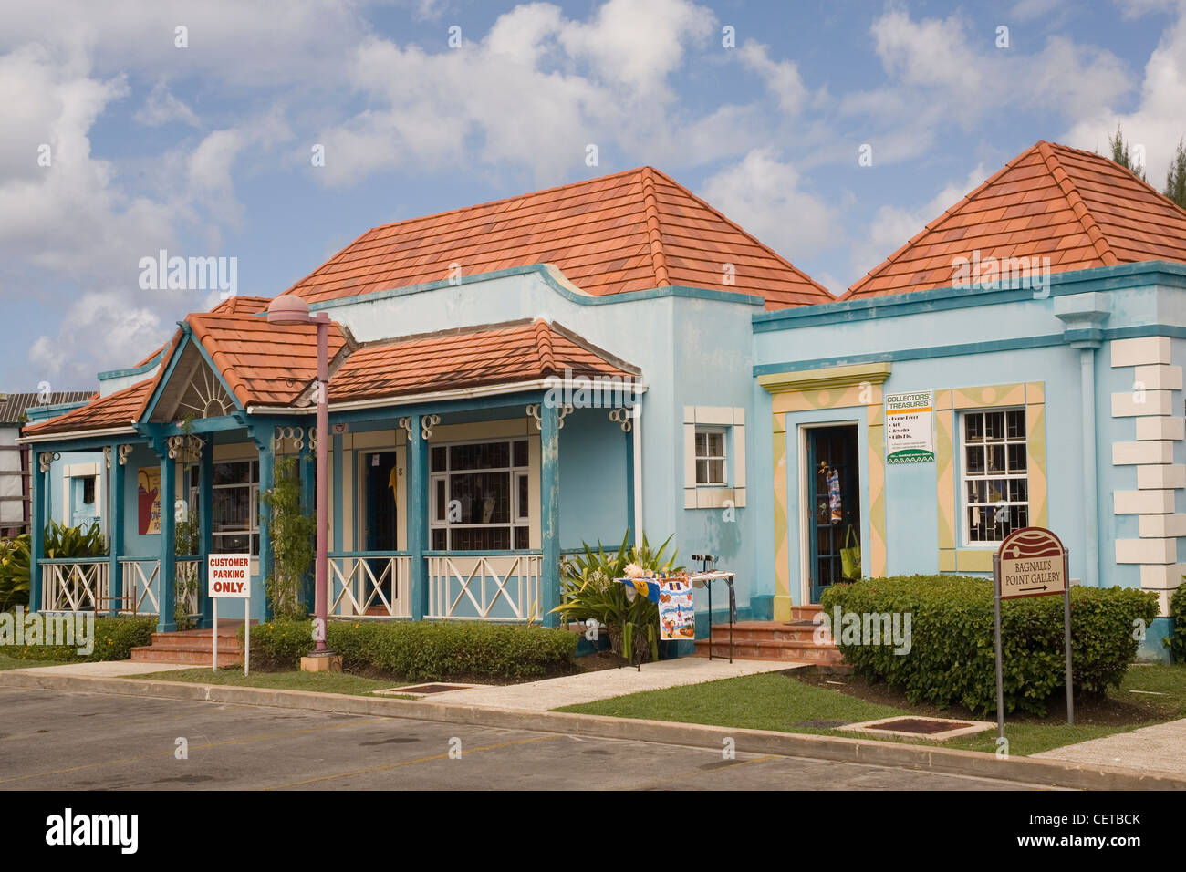 Caribbean Barbados Bridgetown Pelican village crafts centre Stock Photo